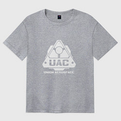 Футболка оверсайз женская UAC, цвет: меланж