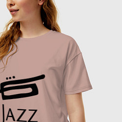 Футболка оверсайз женская Jazz, цвет: пыльно-розовый — фото 2