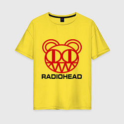 Женская футболка оверсайз Radiohead