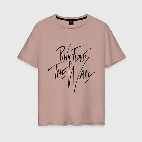 Женская футболка оверсайз Pink Floyd / Пыльно-розовый – фото 1