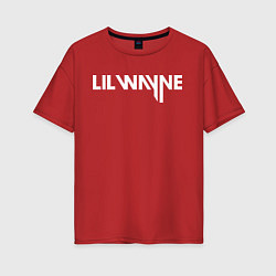 Футболка оверсайз женская Lil Wayne, цвет: красный