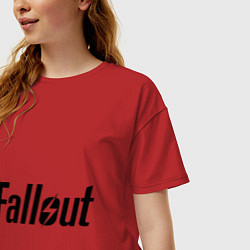 Футболка оверсайз женская Fallout, цвет: красный — фото 2