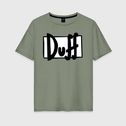 Футболка оверсайз женская Duff, цвет: авокадо