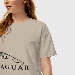 Футболка оверсайз женская Jaguar, цвет: миндальный — фото 2