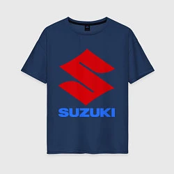 Футболка оверсайз женская Suzuki, цвет: тёмно-синий
