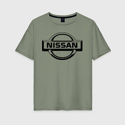 Футболка оверсайз женская Nissan club, цвет: авокадо