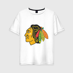 Футболка оверсайз женская Chicago Blackhawks: Kane, цвет: белый