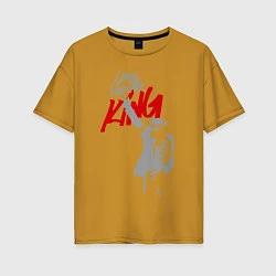 Женская футболка оверсайз Майкл Джексон - Long live the King