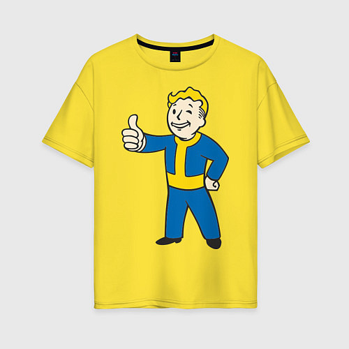 Женская футболка оверсайз Fallout Boy / Желтый – фото 1