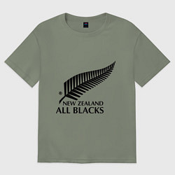 Футболка оверсайз женская New Zeland: All blacks, цвет: авокадо