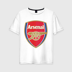 Футболка оверсайз женская Arsenal FC, цвет: белый