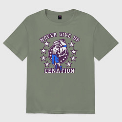 Футболка оверсайз женская WWE Never Give Up, цвет: авокадо