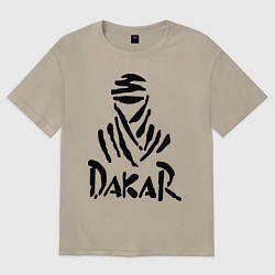 Футболка оверсайз женская Rally Dakar, цвет: миндальный