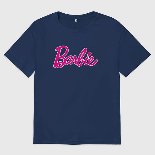 Женская футболка оверсайз Барби 3 / Тёмно-синий – фото 1