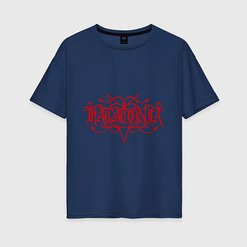 Женская футболка оверсайз Katatonia / Тёмно-синий – фото 1