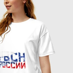 Футболка оверсайз женская РВСН России, цвет: белый — фото 2