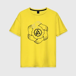 Женская футболка оверсайз Linkin Park: Brotherhood