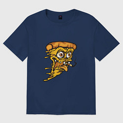 Футболка оверсайз женская Crazy Pizza, цвет: тёмно-синий