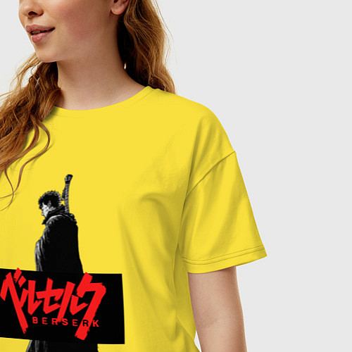 Женская футболка оверсайз Berserk / Желтый – фото 3