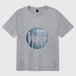 Футболка оверсайз женская Войны в матросках, цвет: меланж