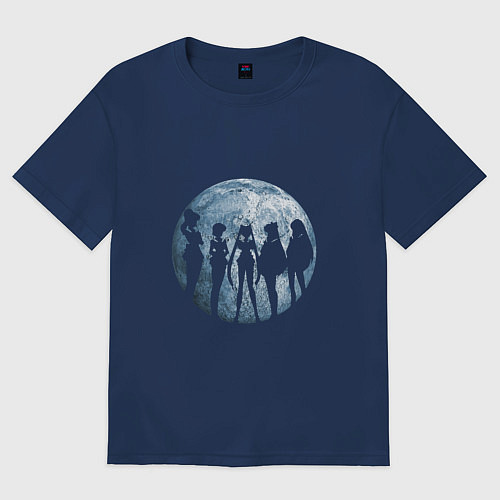 Женская футболка оверсайз Войны в матросках / Тёмно-синий – фото 1