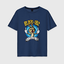 Футболка оверсайз женская Blink-182: Fuck you, цвет: тёмно-синий