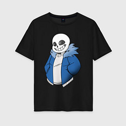 Женская футболка оверсайз Sans