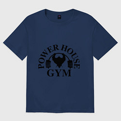Футболка оверсайз женская Power House Gym, цвет: тёмно-синий