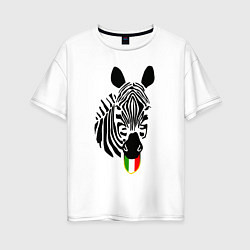 Женская футболка оверсайз Juventus Zebra