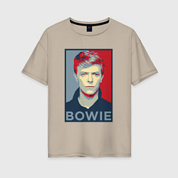 Женская футболка оверсайз Bowie Poster