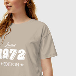 Футболка оверсайз женская Limited Edition 1972 цвета миндальный — фото 2
