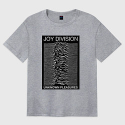 Футболка оверсайз женская Joy Division: Unknown Pleasures, цвет: меланж