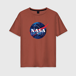 Женская футболка оверсайз NASA: Cosmic Logo