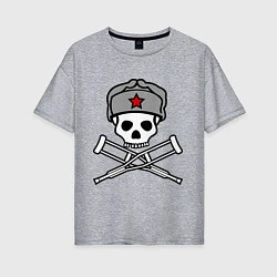 Женская футболка оверсайз Jackass (Чудаки) СССР