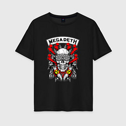 Женская футболка оверсайз Megadeth Rocker