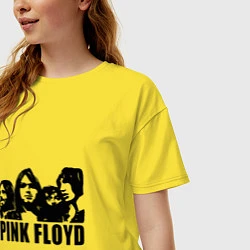 Футболка оверсайз женская Pink Floyd, цвет: желтый — фото 2