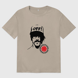 Женская футболка оверсайз Red Hot Chili Peppers: Off