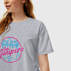Футболка оверсайз женская San Junipero 1987, цвет: меланж — фото 2