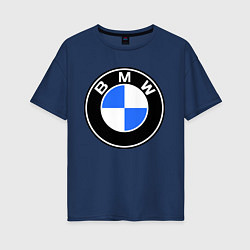 Женская футболка оверсайз Logo BMW