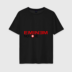 Футболка оверсайз женская Eminem: No love, цвет: черный