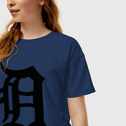 Футболка оверсайз женская Detroit Tigers, цвет: тёмно-синий — фото 2