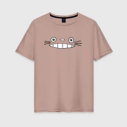 Женская футболка оверсайз Totoro face