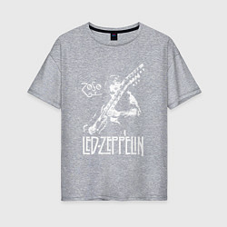 Женская футболка оверсайз Led Zeppelin