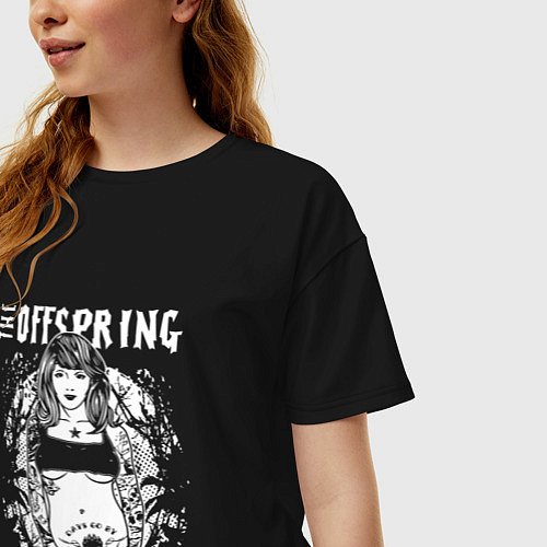 Женская футболка оверсайз The Offspring: Days go by / Черный – фото 3