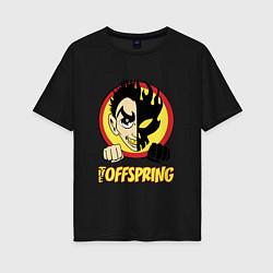 Футболка оверсайз женская The Offspring Boy, цвет: черный