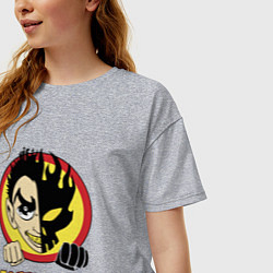 Футболка оверсайз женская The Offspring Boy, цвет: меланж — фото 2