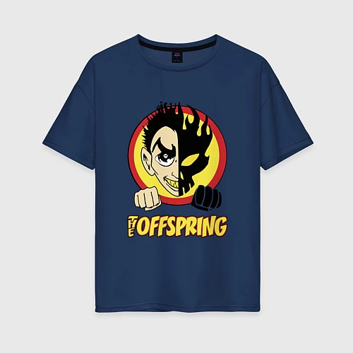Женская футболка оверсайз The Offspring Boy / Тёмно-синий – фото 1
