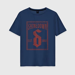 Женская футболка оверсайз Shinedown est 2001