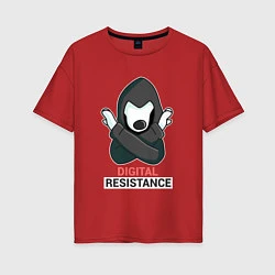 Женская футболка оверсайз Digital Resistance