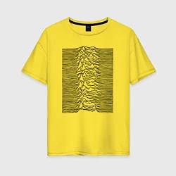 Женская футболка оверсайз Unknown Pleasures